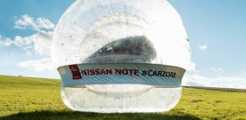 Nissan ima največjo zorbing žogo na svetu