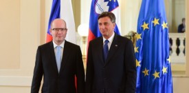 Predsednik Vlade Republike Češke Bohuslav Sobotka na obisku v Sloveniji