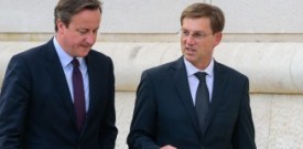 Britanski premier David Cameron na obisku v Sloveniji
