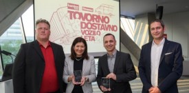 Fiat doblo cargo dostavno,  Mercedes-Benz actros tovorno vozilo leta 2016