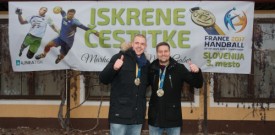 Marko Bezjak in Matej Gaber, sprejem rokometašev v Ormožu