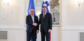 Jean-Claude Juncker in Borut Pahor, srečanje