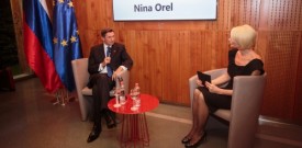 Predsednik RS Borut Pahor gost v skednju Škrabčeve domačije