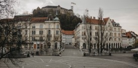 Prazna Ljubljana v času novega korona virusa covid-19