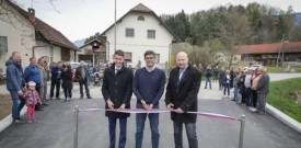 Slovesno odprtje obnovljenega cestišča v Letenicah