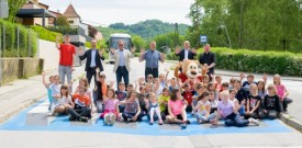 3D zebra za večjo varnost zdaj tudi v Mariboru pri Osnovni šoli Kamnica