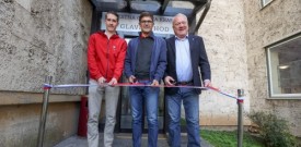Nov vhod za občane in obiskovalce Mestne občine Kranj s parkirišča Brioni