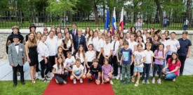 Odprtje Parka slovenske himne v Kranju