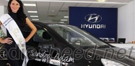 Miss Slovenije 2010, Sandra Adam, vozi Hyundai i20