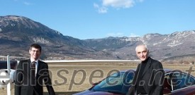 Ivo Boscarol vozi limuzino Jaguar XF