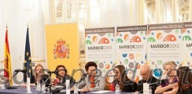 Maribor 2012 - EPK, novinarska konferenca - kulturni ambasadorji Španije marca v Mariboru