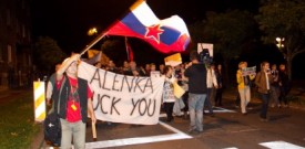 Protesti proti vladi v Ljubljani