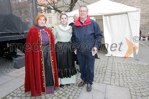 ..., Anja Jamšek, mariborska vinska kraljica za obdobje 2008-2010 in Milan Razdevšek, direktor Zavoda za turizem Maribor