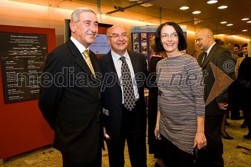 Aleš Čerin, podžupan Ljubljane, Mitja Rotovnik, direktor Cankarjevega doma in ...