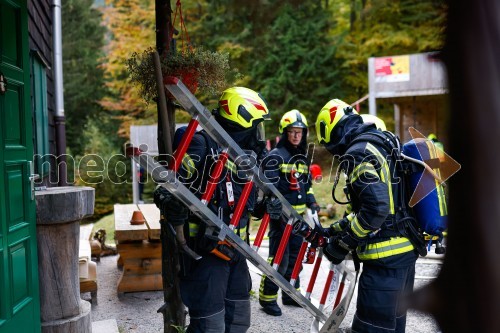 Požarna vaja na domu pod Storžičem z Zavarovalnico Triglav