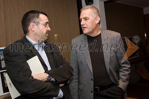 Iztok Sila, Telekom Slovenije in marketinški direktor leta 2008 in Janez Damjan, član uredniškega odbora Akademije MM