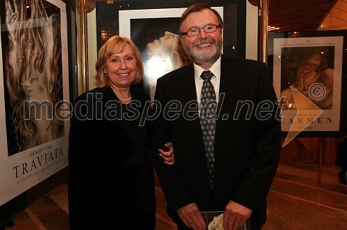 Prof. dr. Ivan Rozman, rektor Univerze v Mariboru in njegova soproga dr. Janja Črčinovič Rozman