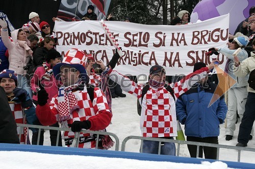 Hrvaški navijači
(nedeljski slalom)