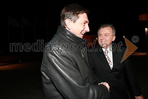 Borut Pahor, predsednik vlade RS in Anton Guzej, generalni direktor RTV Slovenija