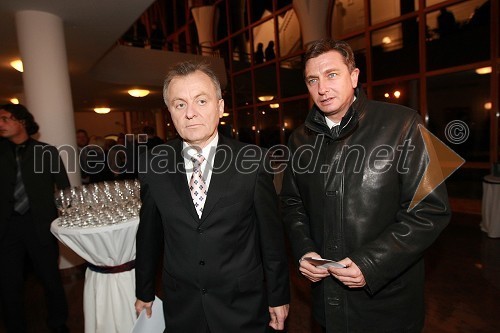 Anton Guzej, generalni direktor RTV Slovenija in Borut Pahor, predsednik vlade RS