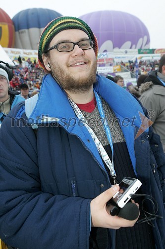 Luka Petrič, novinar Radia Slovenija (nedeljski slalom)