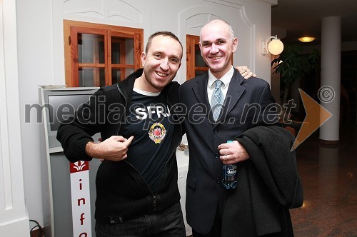 Borut Cvetko, fotograf in mag. Janez Žirovnik, svetovalec vlade