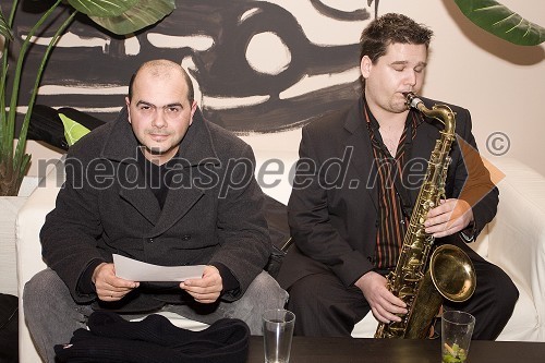 Roberto Franceschini, glasbenik in Matej Kuželj, skupina Areia