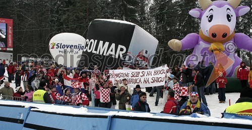 Hrvaški navijači
(nedeljski slalom)