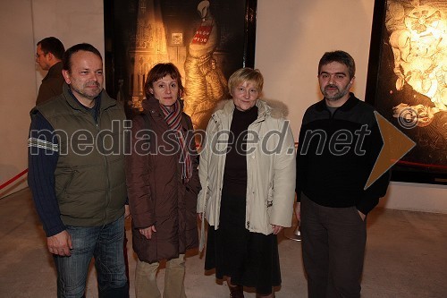 Branko Kološa, Minka Veselič Kološa, Violeta Legen in Đorđe Legen