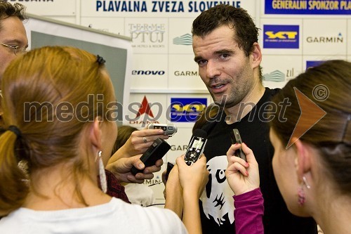 Peter Mankoč, slovenski plavalec in organizator mitinga