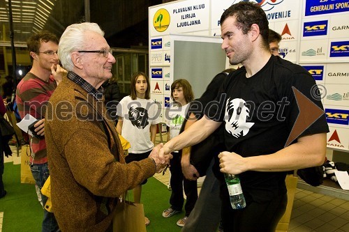 ... in Peter Mankoč, slovenski plavalec in organizator mitinga