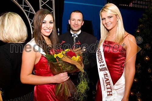 Tara Prodnik, 2. spremljevalka Miss Casino Kongo 2009, Igor Šajn, lastnik modne agencije Queen in lastnik licence za Miss Hawaiian Tropic in Katja Lekan, 1. spremljevalka Miss Casino Kongo 2009