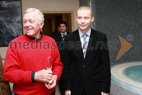 Tone Vogrinec in Matej Lahovnik, minister za gospodarstvo