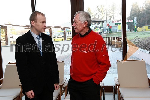 Matej Lahovnik, minister za gospodarstvo in Tone Vogrinec