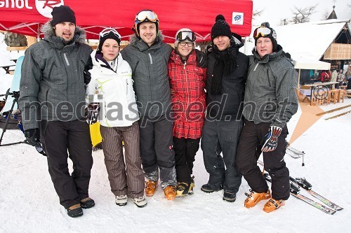 Tilen Trdan, SVS Sport, Marja Bajzelj, Forma F+, Jure Košir, nekdanji alpski smučar in solastnik trgovine Forma F+, Gregor Erbežnik, solastnik trgovine Forma F+ z ženo Natašo in Drago Grubelnik, nekdanji alpski smučar