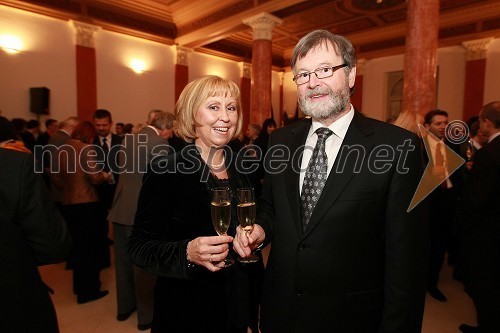 Prof. dr. Ivan Rozman, rektor Univerze v Mariboru in njegova soproga dr. Janja Črčinovič Rozman