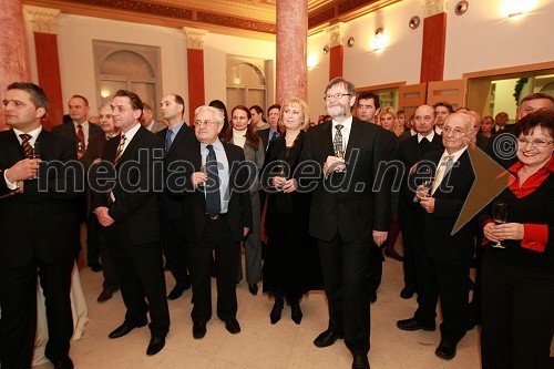 Prof. dr. Ivan Rozman, rektor Univerze v Mariboru in njegova soproga dr. Janja Črčinovič Rozman, med gosti