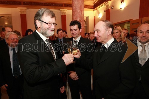 Prof. dr. Ivan Rozman, rektor Univerze v Mariboru, Rok Peče, mariborski podžupan in dr. Franc Kramberger, mariborski nadškof in metropolit