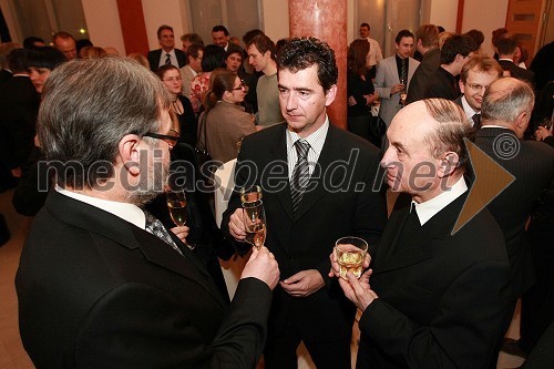 Prof. dr. Ivan Rozman, rektor Univerze v Mariboru, Rok Peče, mariborski podžupan in dr. Franc Kramberger, mariborski nadškof in metropolit