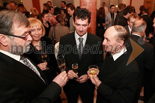 Prof. dr. Ivan Rozman, rektor Univerze v Mariboru, njegova soproga dr. Janja Črčinovič Rozman, Rok Peče, mariborski podžupan ter dr. Franc Kramberger, mariborski nadškof in metropolit