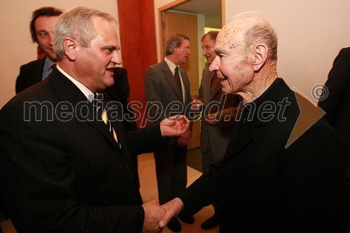 Branko Marinič, poslanec (SDS) in dr. Jožef Smej, škof