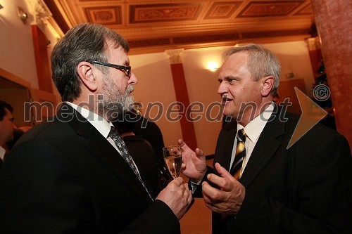 Prof. dr. Ivan Rozman, rektor Univerze v Mariboru in Branko Marinič, poslanec (SDS)