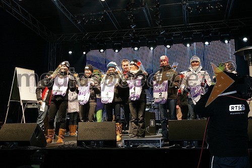 Manuela Mölgg, smučarka (Italija), Julia Mancuso, smučarka (ZDA), Julia Mancuso, smučarka (ZDA), Elisabeth Görgl, smučarka (Avstrija), Tanja Poutiainen, smučarka (Finska) in Tessa Worley, smučarka (Francija)