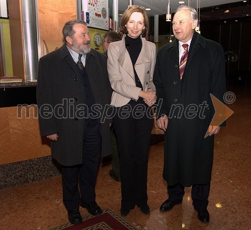 Drago Kompan, Biotehniška fakulteta, Helene Erjavec, soproga Janeza Erjavca, direktorja Pomurskega sejma in prof. Jože Osterc, Biotehniška fakulteta