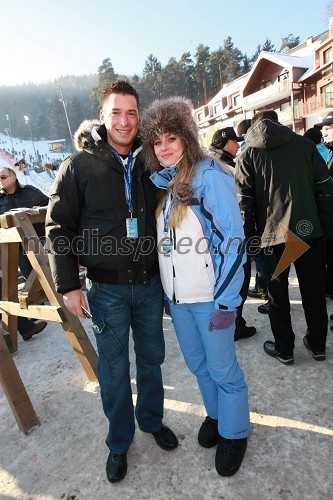 Živa Vadnov, Miss Slovenije 2004 in TV voditeljica in njen fant Klemen