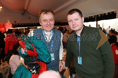 Anton Guzej, generalni direktor RTV Slovenija in mag. Igor Marinič, namestnik direktorja Pošte Slovenija