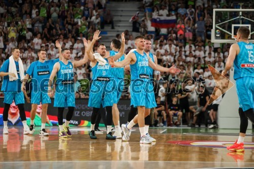Košarkarska tekma Slovenija -  Hrvaška