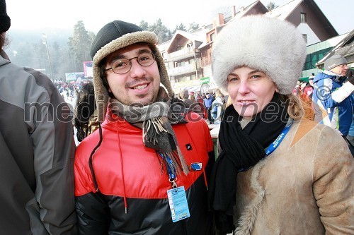 Tine Kračun, direktor podjetja Intermedius d.o.o. in spremljevalka Maja Dragović