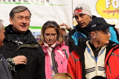 Dr. Danilo Türk, predsednik Republike Slovenije, ..., Matjaž Kovačič, predsednik uprave Nova KBM d.d.in predsednik organizacijskega odbora Zlate lisice in Franc Kangler, župan Mestne občine Maribor