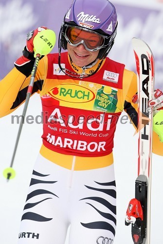 Maria Riesch, zmagovalka slaloma 45. Zlate Lisice